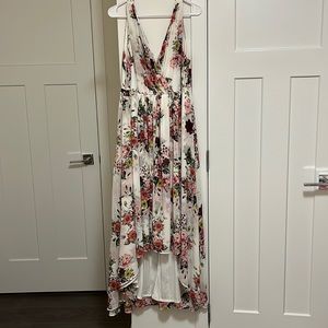 High-Low Floral Torrid Maxi Dress